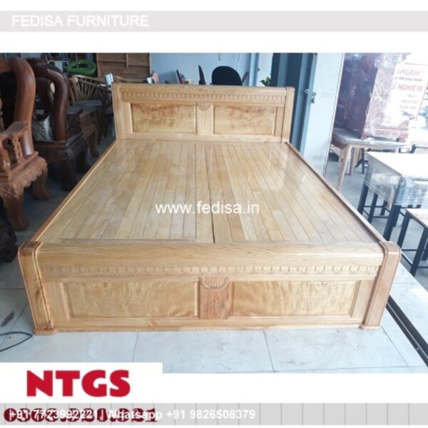 Wooden Bed Wooden Single Bed Room Renovation Ideas No-2594