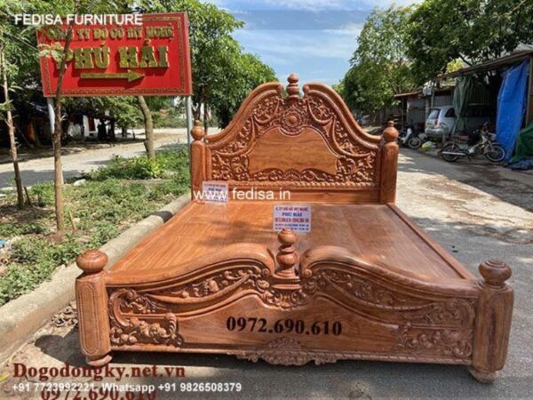 Wooden Bed Wooden Bedroom Furniture Cement Almirah Design In Room No-2598