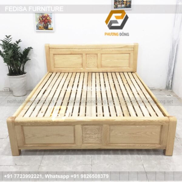 Wooden Bed Bedroom Design Wooden Interior Pvc Wall Panel Design For Bedroom No-2608