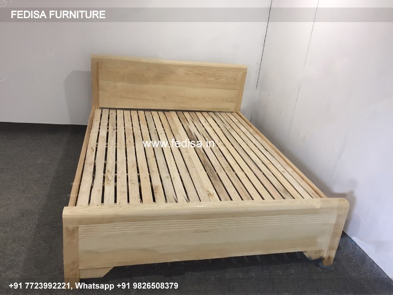 Wooden Bed Bed Back Design Wooden Room Wall Paint Design No-2612