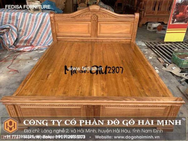 Wooden Bed White Wooden Double Bed Study Room Design With Bed No-2643