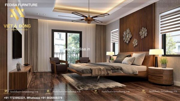 Wooden Bed Wooden Dressing Table Designs For Bedroom Modern Luxury Bedroom No-2665