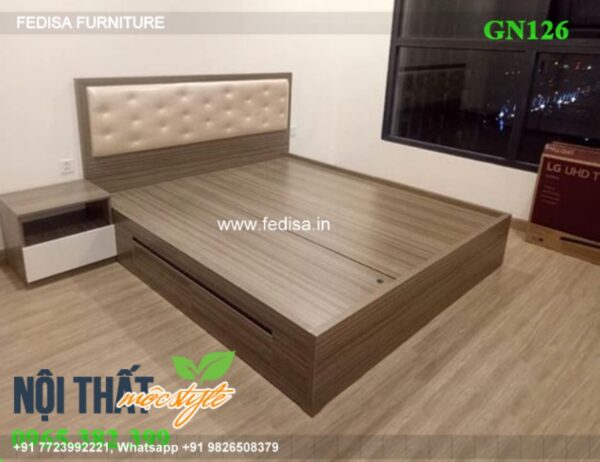 Wooden Bed Wooden Wardrobe Designs For Bedroom Orange Bedroom Ideas No-2679