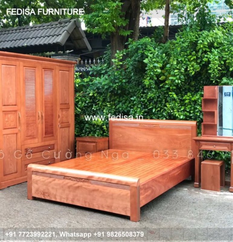 Wooden Bed Wooden Room Design Yellow Room Ideas No-2680