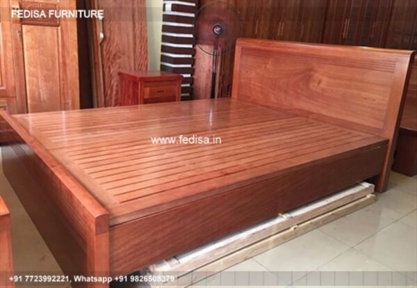 Wooden Bed Wooden Almirah For Bedroom Unique Bedroom Ideas No-2697