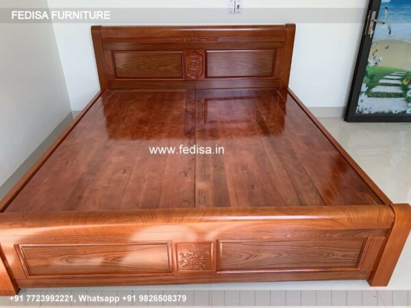 Wooden Bed Wooden Double Bed Modern Bedroom Cupboard Designs 2021 No-2707