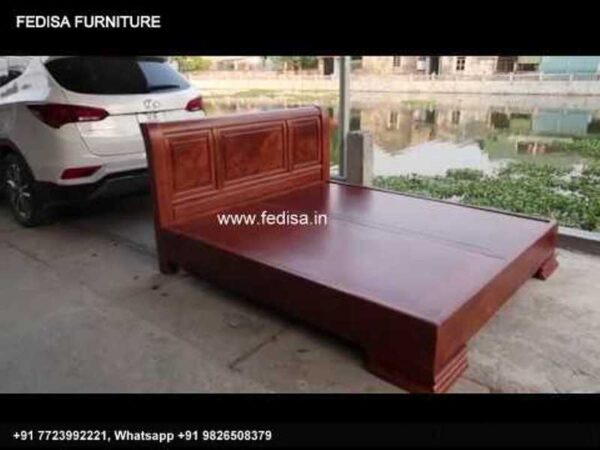 Wooden Bed Wooden Double Bunk Bed Bedroom Back Wall Design No-2719