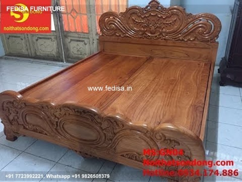 Wooden Bed Wooden Bedside Table Study Room Ideas For Adults No-2723