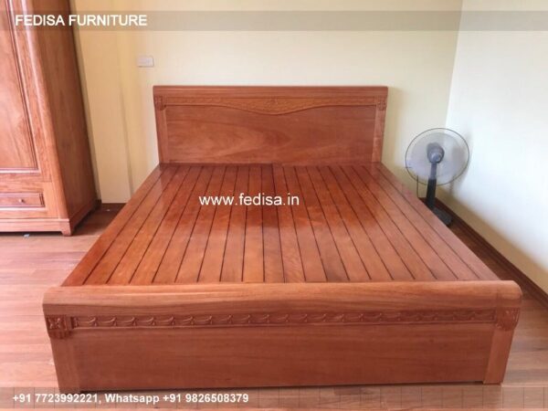 Wooden Bed Wooden Wardrobe Designs For Bedroom One Room Design No-2745