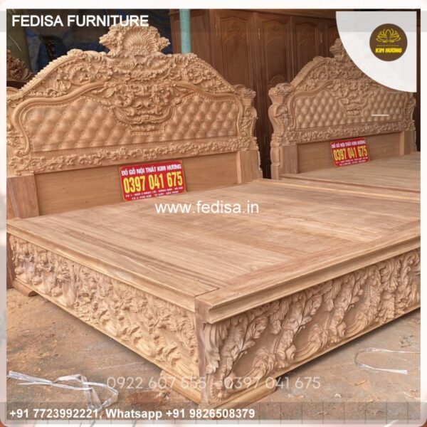 Wooden Bed Wooden Double Bed Under 10042 Dressing Room Design Ideas No-2783