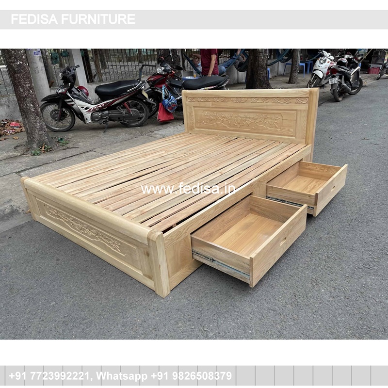 Wooden Bed Wooden Dressing Table Designs For Bedroom Den Room Ideas No-2797