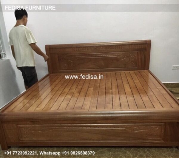Wooden Bed Wooden Bedroom Interior Luxury Designer Beds No-2808