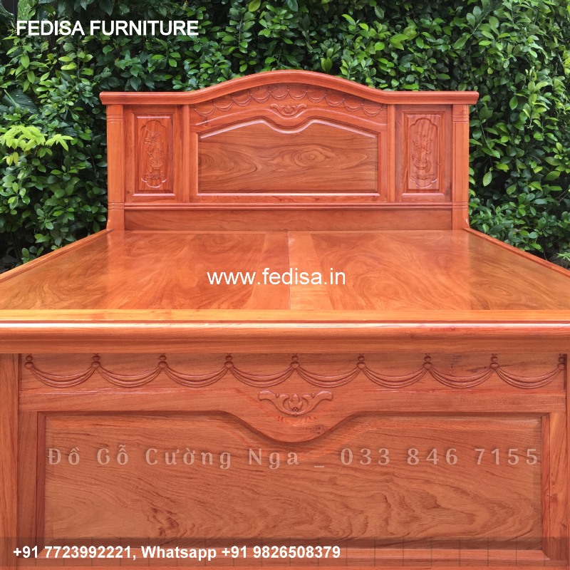 Wooden Bed Dressing Table New Design Wooden Dark Room Design No-2823