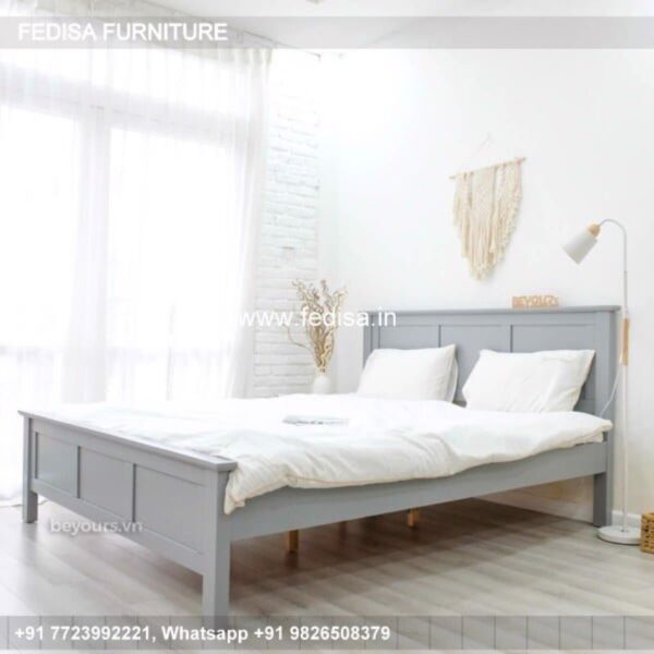 Wooden Bed Bed Back Design Wooden House Bedroom Design No-2876
