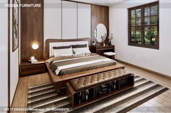 Wooden Bed Wooden Wardrobe Designs For Bedroom Bedroom Bookshelf Ideas No-2877