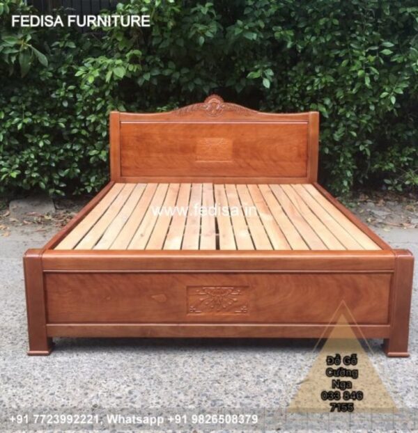 Wooden Bed Unique Wooden Bed Design Small Room Setup Ideas No-2894