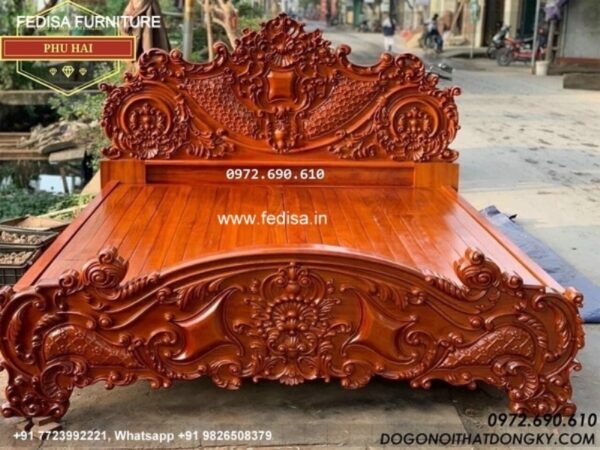 Wooden Bed Wooden Double Bed Under 10044 Big Room Design No-2915