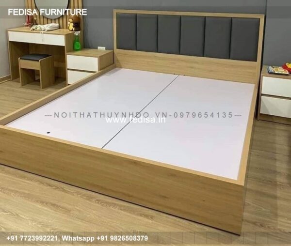 Wooden Bed Latest Wooden Bed Designs 2065 10 By 10 Room Design No-2923