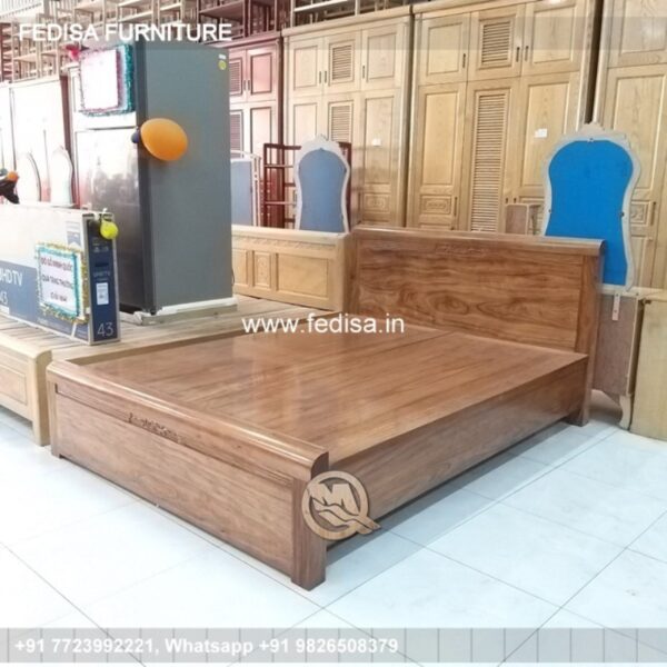 Wooden Bed Wooden Chest Of Drawers Designs Couple Bed Design No-2951