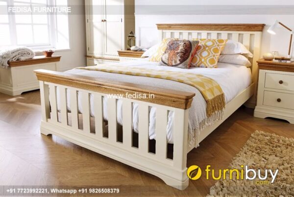 Wooden Bed Bed Back Wall Wooden Design New Style Bed Design No-2952