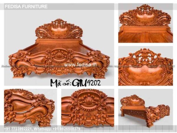 Wooden Bed Wooden Almirah Design Latest Latest Bed Back Design 2020 No-2963