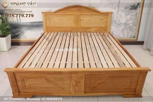 Wooden Bed Wooden Double Bed Under 10045 Bedroom Headboard Wall Design No-2981