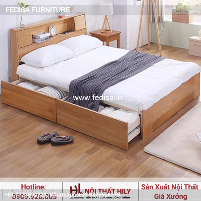 Wooden Bed Wooden Wardrobe With Dressing Table Bedroom Design Ideas Indian Style No-3024