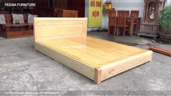 Wooden Bed Wooden Double Bed With Storage Wardrobe Ideas For Small Rooms No-3043