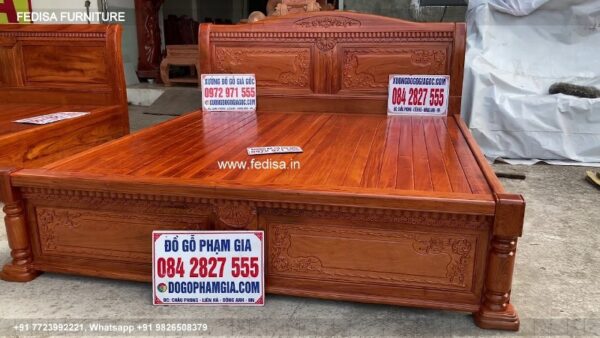 Wooden Bed Furniture Wooden Bed Design Room Decoration Color No-3081