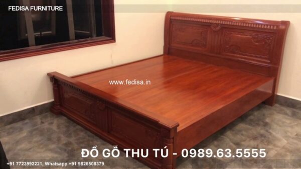 Wooden Bed Modern Wooden Bed Design Romantic Master Bedroom Ideas No-3088