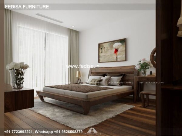 Wooden Bed Bed Back Design Wooden 10x10 Bedroom Design No-3140