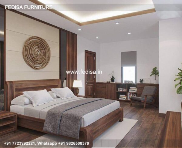 Wooden Bed Wooden Chest Of Drawers Designs Brown Room Decor No-3149