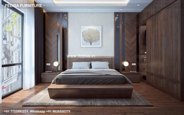 Wooden Bed Bed Back Wall Wooden Design Paint Colors For Rooms No-3150