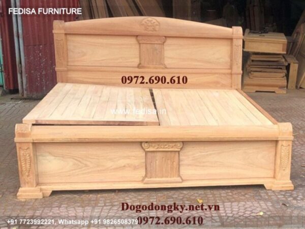 Wooden Bed Wooden Almirah For Bedroom Contemporary Master Bedroom No-3159
