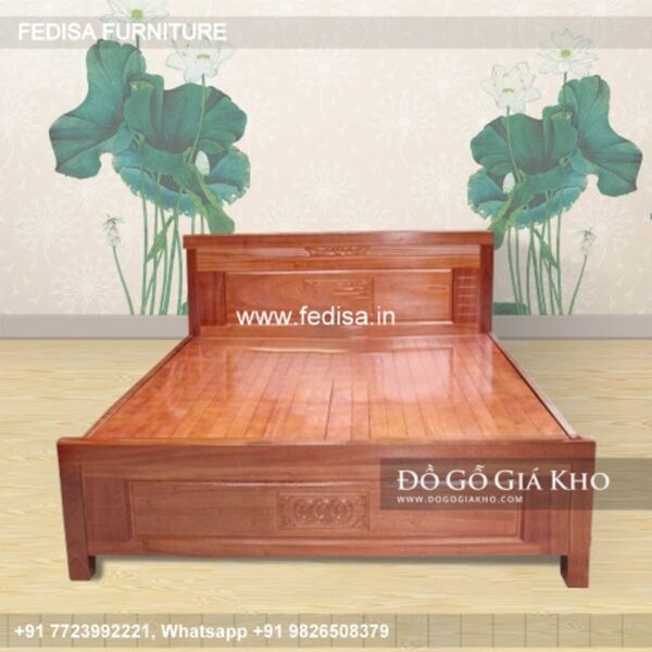 Wooden Bed Wooden Double Bed Frame Red Bedroom Ideas For Adults No-3170