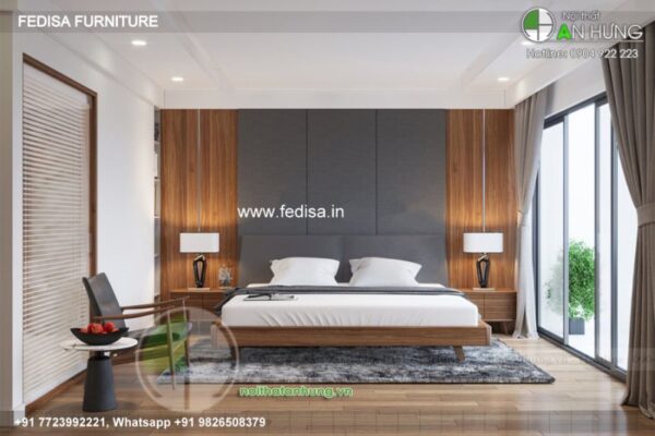 Wooden Bed Wooden Double Bunk Bed Luxury Hotel Room Design No-3181