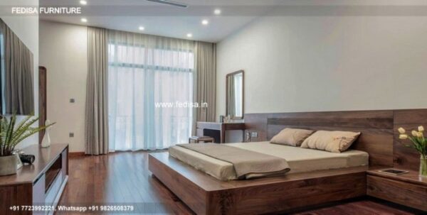 Wooden Bed Wooden Double Beds For Sale Master Bedroom Pop Design No-3182