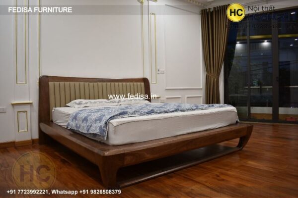 Wooden Bed Wooden Dressing Table Modern Room Design Ideas No-3184