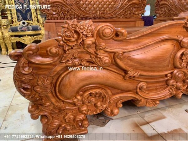 Wooden Bed Wooden Wardrobes Latest Modern Bed Design 2020 No-3196