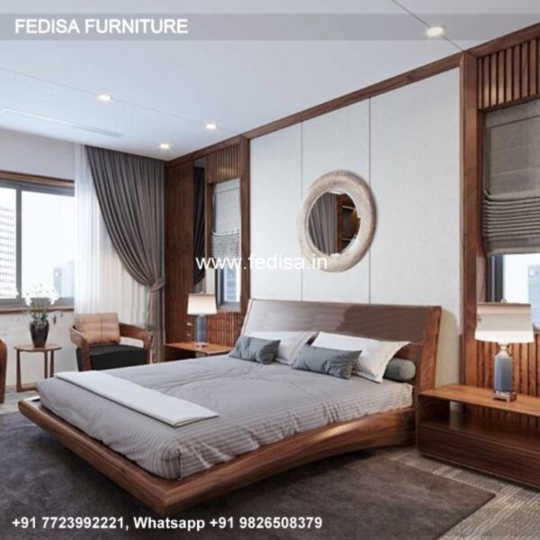 Wooden Bed Wooden Room Design Ideal Room Design No-3208