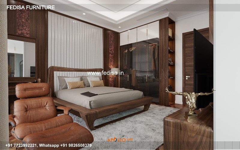 Wooden Bed White Wooden Single Bed Red Bedroom Decor No-3261