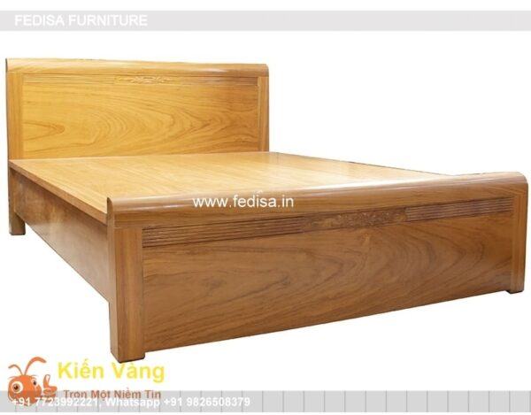 Wooden Bed Wooden Double Bed Under 10050 Simple Sitting Room Design No-3311