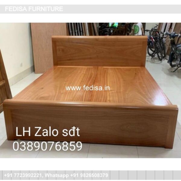 Wooden Bed Wooden Bedside Table Best Master Bedroom Designs No-3317