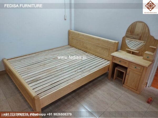 Wooden Bed Wooden Dressing Table Designs For Bedroom Mens Bedroom Wallpaper No-3325