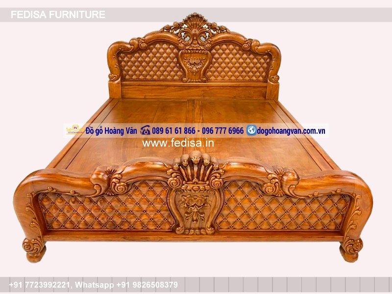 Wooden Bed Modern Wooden Bed Design Normal Room Design No-3352