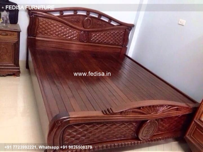 Wooden Bed Unique Wooden Bed Design Best Bedroom Decor No-3356