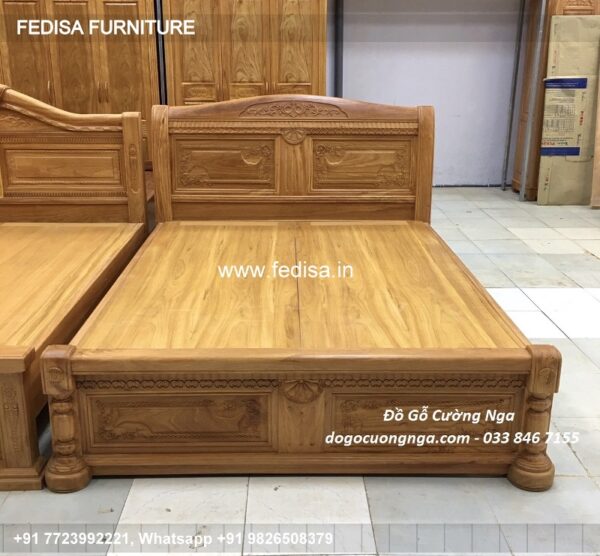 Wooden Bed Wooden Almirah Design Latest Blue And White Bedroom Decorating Ideas No-3359