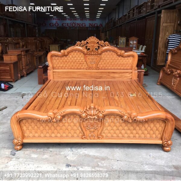 Wooden Bed Wooden Cabinet Designs For Bedroom Trending Bed Design No-3415