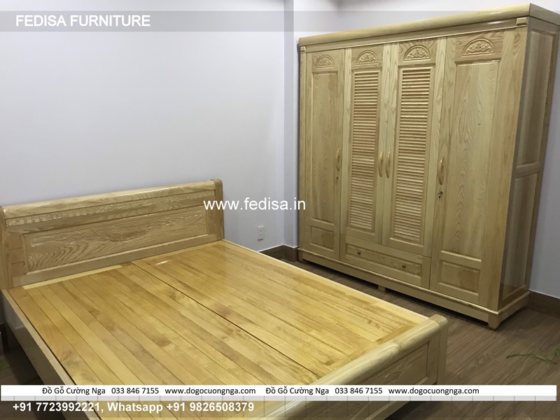 Wooden Bed Modern Wooden Bed Design Room Almari Design 2021 No-3418