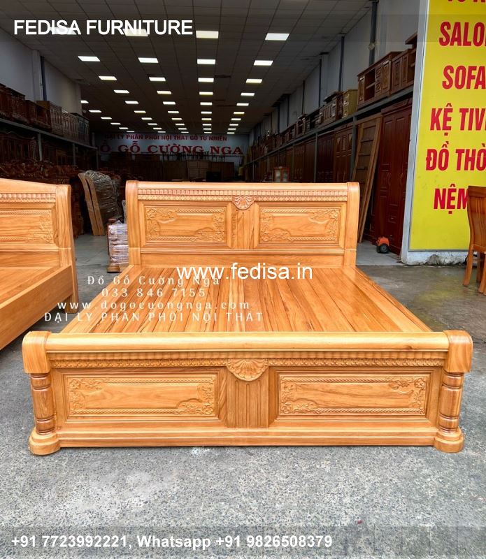 Wooden Bed Wooden White Bedroom Wardrobe No-3498